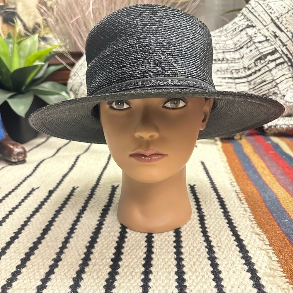 Vintage Designed by Laura black hat